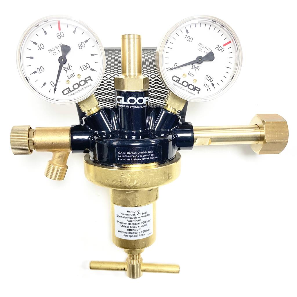 pressure regulator CO2 200/60bar