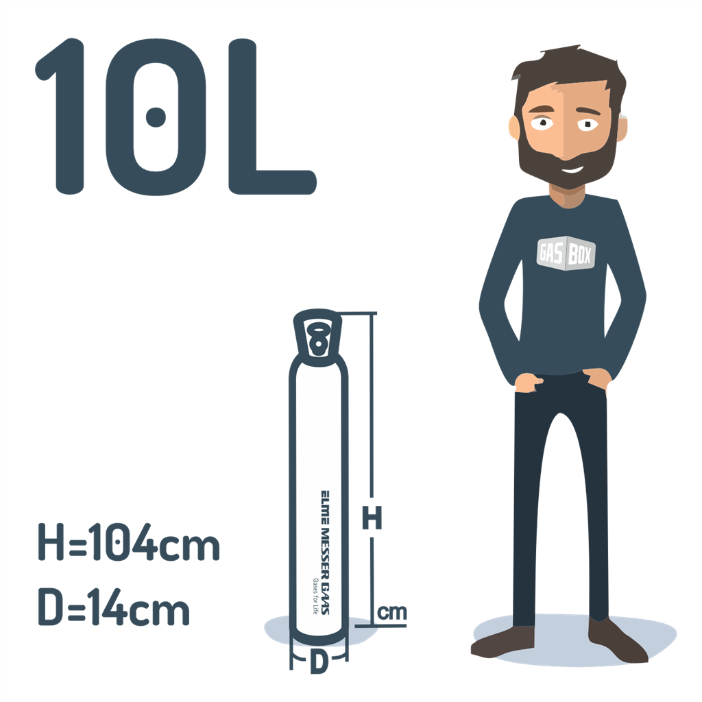 Carbon dioxide 10L (7.5kg)