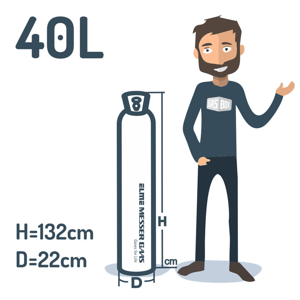 Medical carbon dioxide , 30kg (40L)