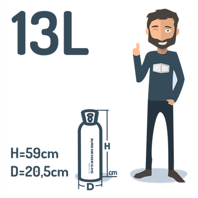 Carbon dioxide 13L (10kg)