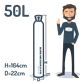 Carbon dioxide 50L (37.5kg)